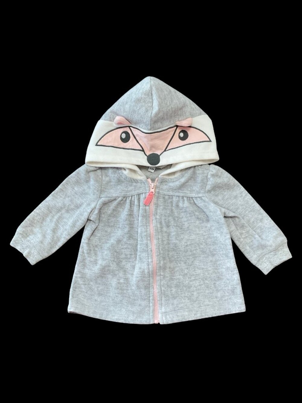 🌻10/$25 Grey/Pink Fox Hoodie